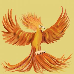 Egyptian mythical bird phoenix