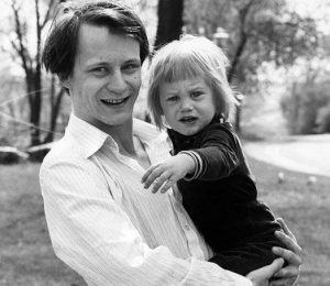 Alexander Skarsgard during his childhood with his father, Stellan John Skarsgard
