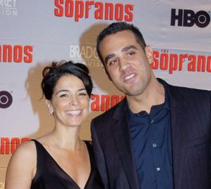 Annabella Sciorra with her former husband, Joe Petruzzi