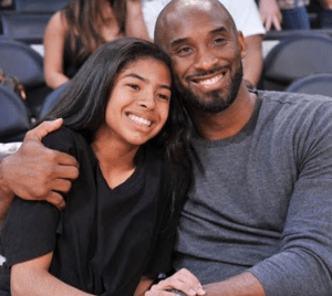 Late Kobe Bryant with his late daughter, Gianna Bryant