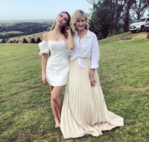 Chloe Lattanzi with her mother, Olivia Newton-John