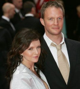 Dervla Kirwan with her husband, Rupert Penry-Jones during an event
