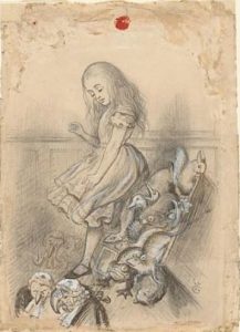 One of John Tenniel's illustrations to Alice's Adventures in Wonderland