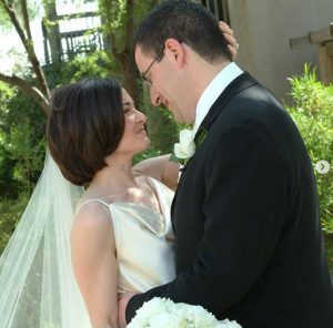 Sheryl Sandberg on the day of her wedding with late husband, Dave Goldberg
