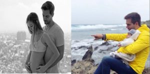 March Clotet his partner Natalia Sanchez and their child Lia, Instagram