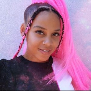 Sho Madjozi with her pink hair