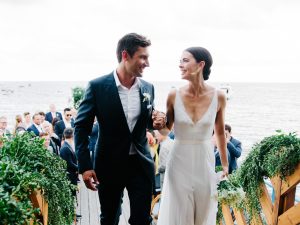 Ryan Biegel and Katie Lee in Wedding Ceremony