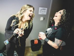 Ashley McBryde with her friend, Dayna Anne