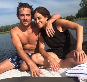 Kevin Zegers with his wife, Paige Feld