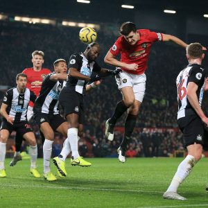 Harry Maguire header against New Castle.