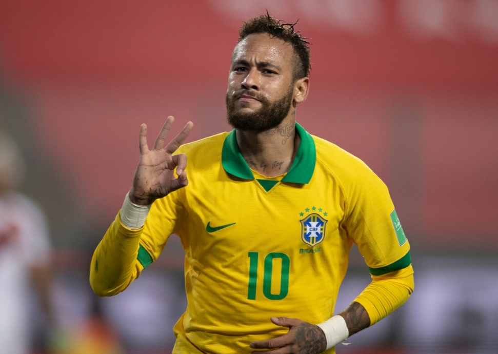 Neymar after the hattrick against Peru during International Break