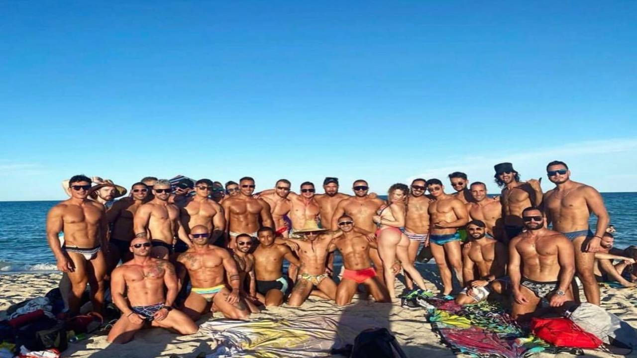 Gay men partying amid covid-19 restrictions