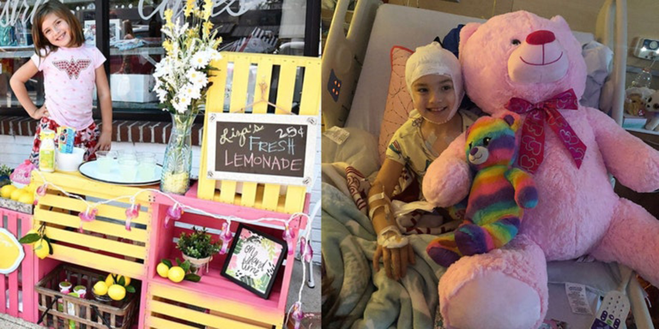 Liza Scott: 7-year-old girl sells lemonade to pay for her brian surgery