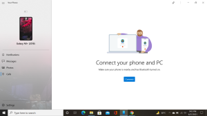 Your phone feature in Windows 10Your phone feature in Windows 10