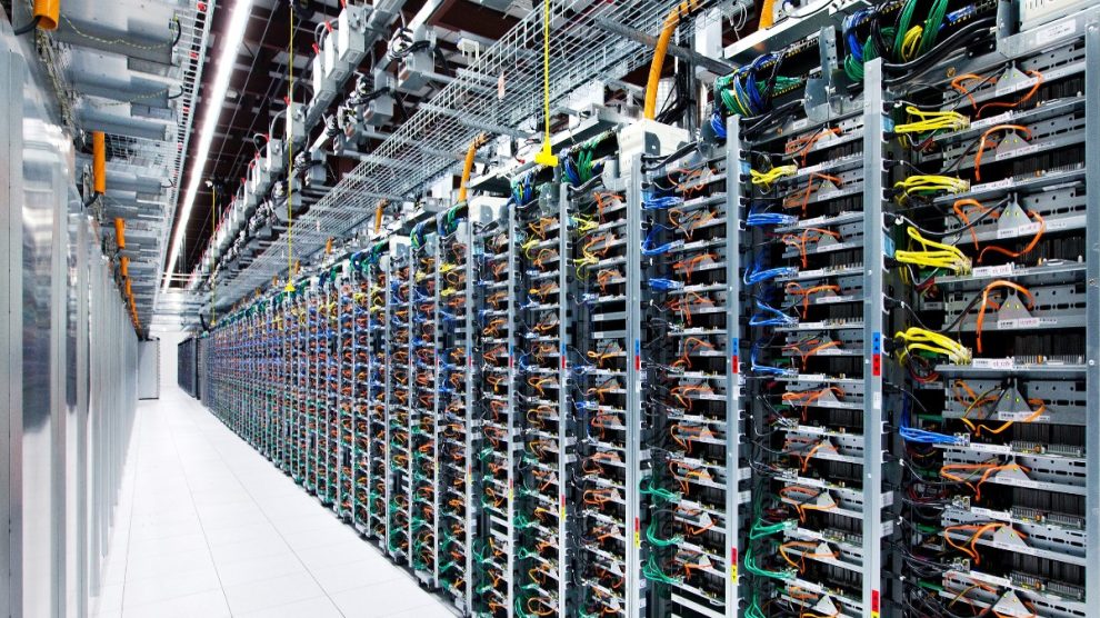 Google data centers in US with water cooling systems