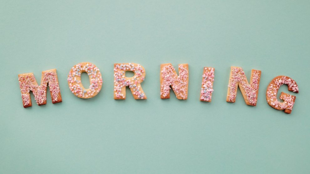 donut words saying morning